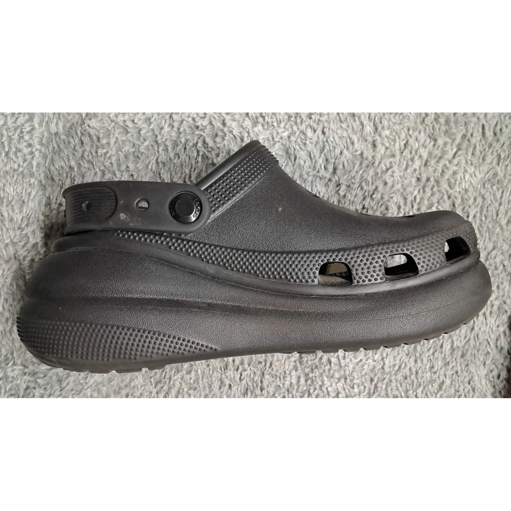 Crocs Womens Sz 6 Classic Bae Clogs Platform Iconic Comfort Black Shoes Mens 4 - Picture 6 of 10